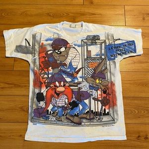 1994 Looney Toons Taz welding t-shirt
